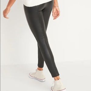 Old Navy Stevie High Rise Leather Leggings